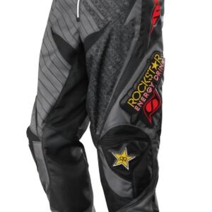 MSR Men's Rockstar Energy Riding Pants in Gray and Black